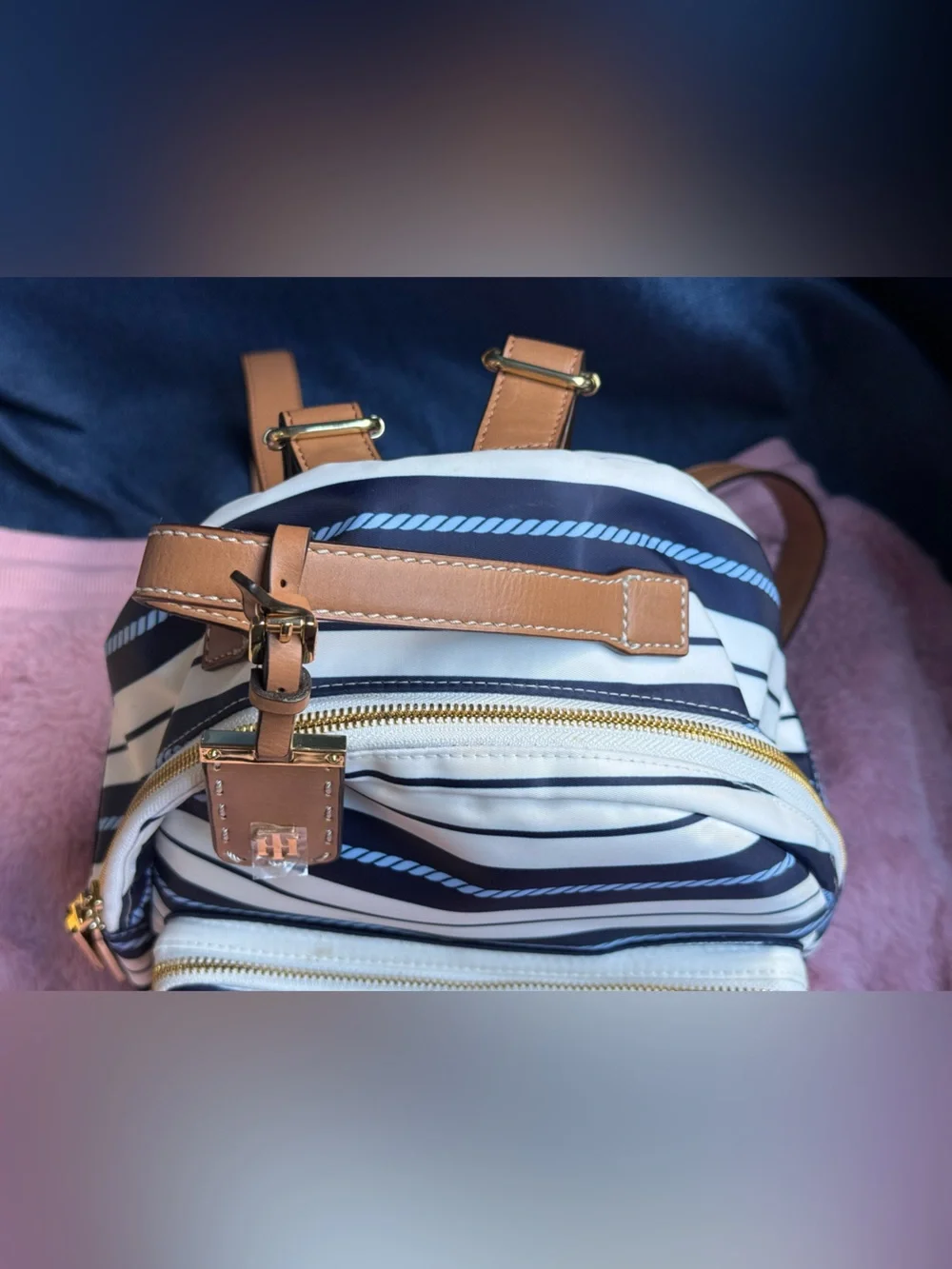 Tommy Hilfiger Julia Nautical Stripe Mini Backpack Navy 2018